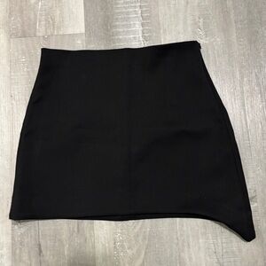Zara Elegant Black Midi Skirt